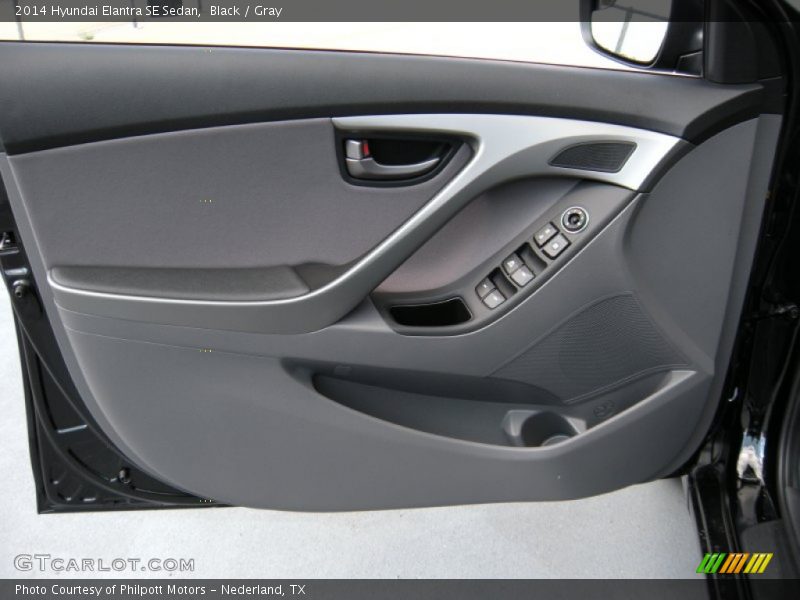 Black / Gray 2014 Hyundai Elantra SE Sedan