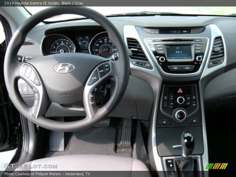Black / Gray 2014 Hyundai Elantra SE Sedan