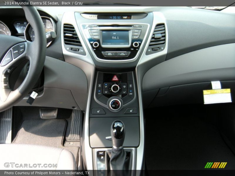 Black / Gray 2014 Hyundai Elantra SE Sedan