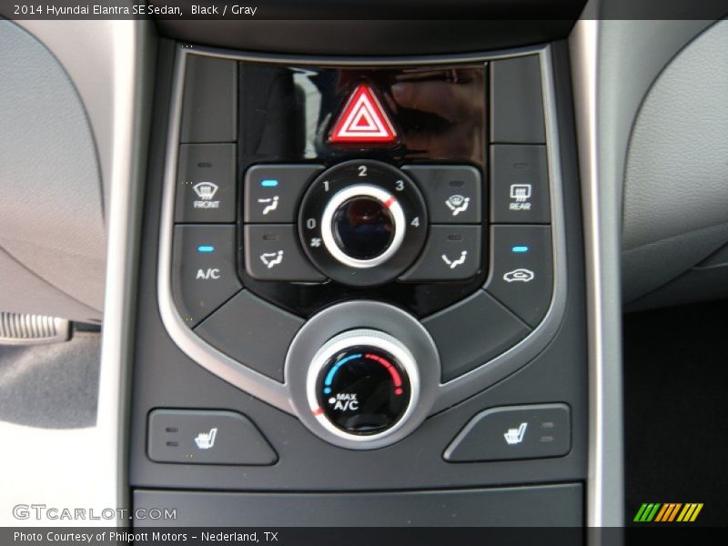 Black / Gray 2014 Hyundai Elantra SE Sedan