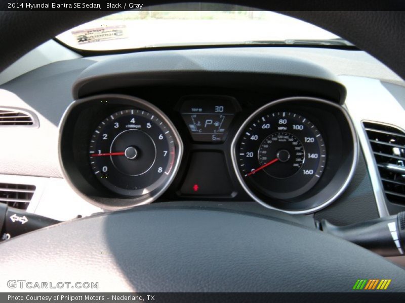 Black / Gray 2014 Hyundai Elantra SE Sedan
