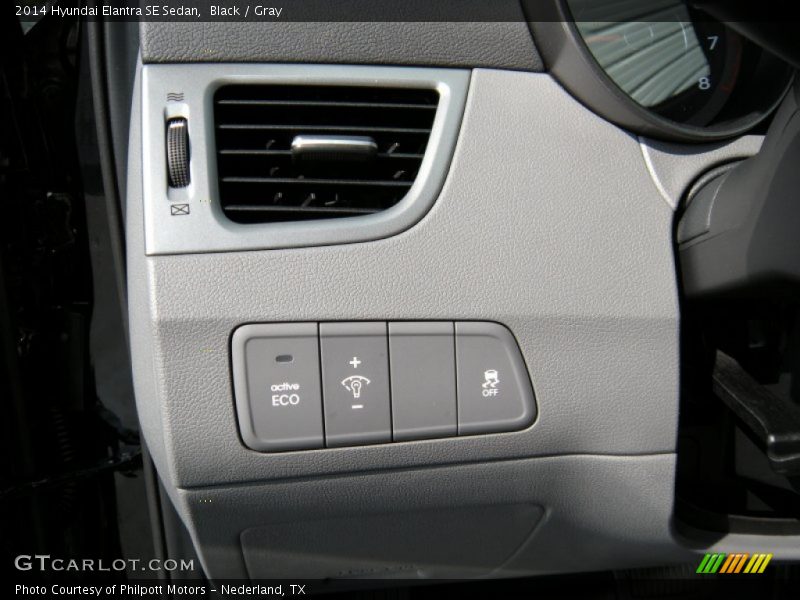 Black / Gray 2014 Hyundai Elantra SE Sedan