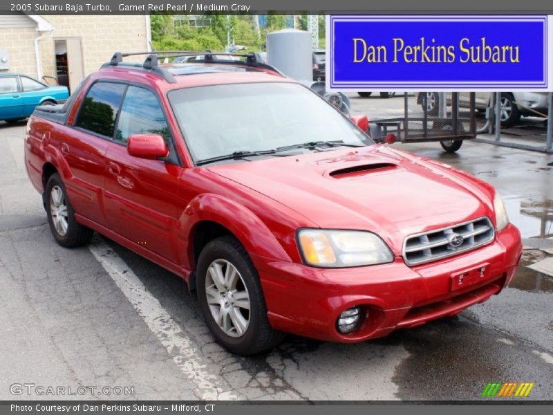 Garnet Red Pearl / Medium Gray 2005 Subaru Baja Turbo