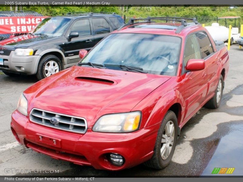 Garnet Red Pearl / Medium Gray 2005 Subaru Baja Turbo