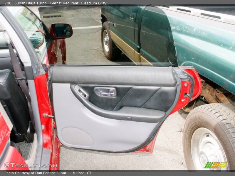 Garnet Red Pearl / Medium Gray 2005 Subaru Baja Turbo