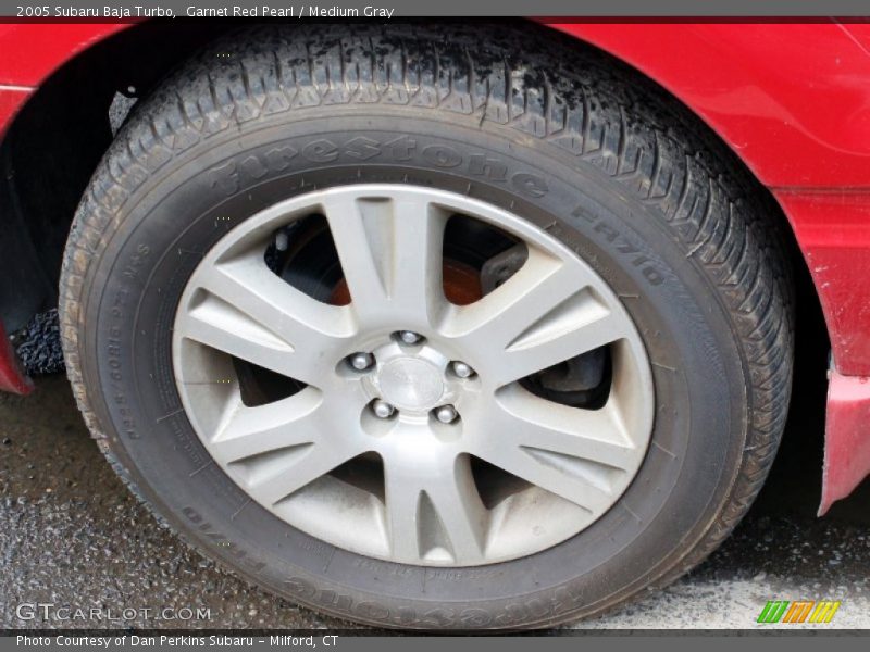 Garnet Red Pearl / Medium Gray 2005 Subaru Baja Turbo
