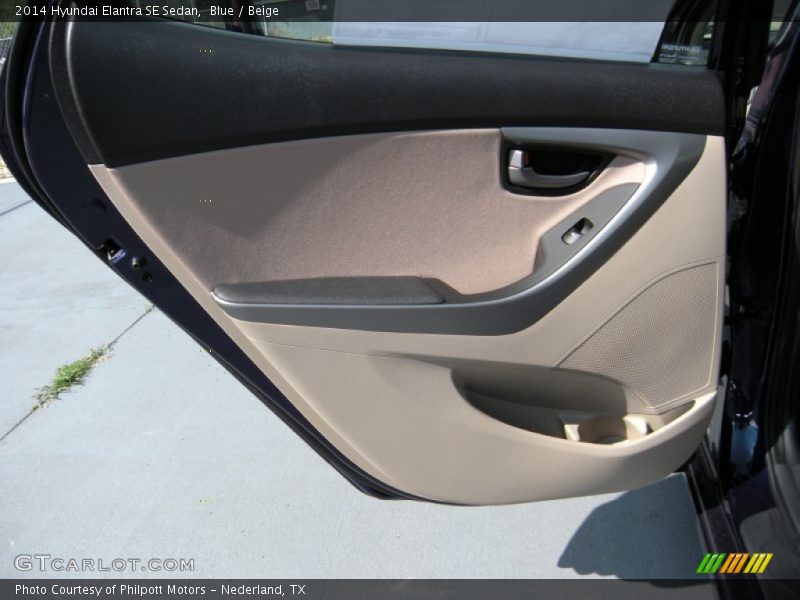 Blue / Beige 2014 Hyundai Elantra SE Sedan