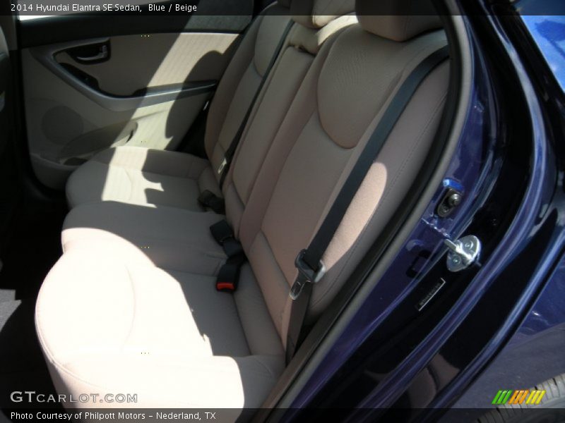 Blue / Beige 2014 Hyundai Elantra SE Sedan