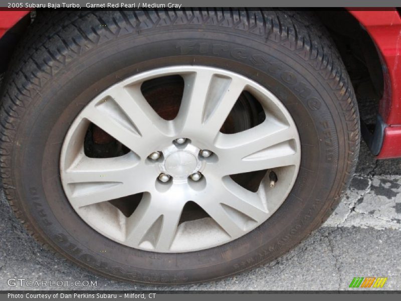 Garnet Red Pearl / Medium Gray 2005 Subaru Baja Turbo