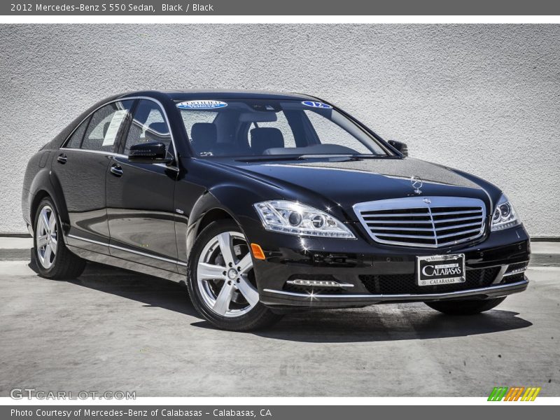 Black / Black 2012 Mercedes-Benz S 550 Sedan