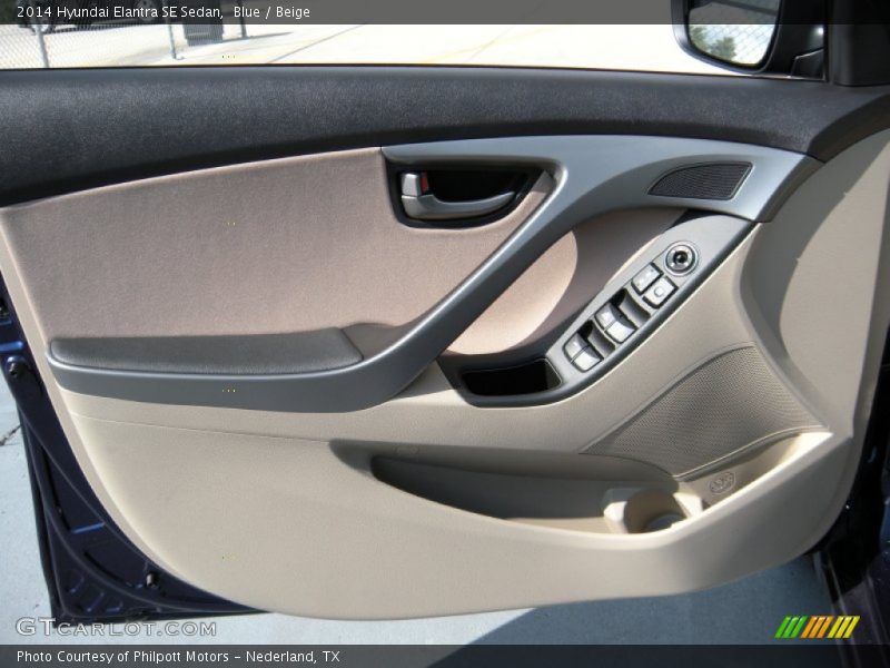 Blue / Beige 2014 Hyundai Elantra SE Sedan