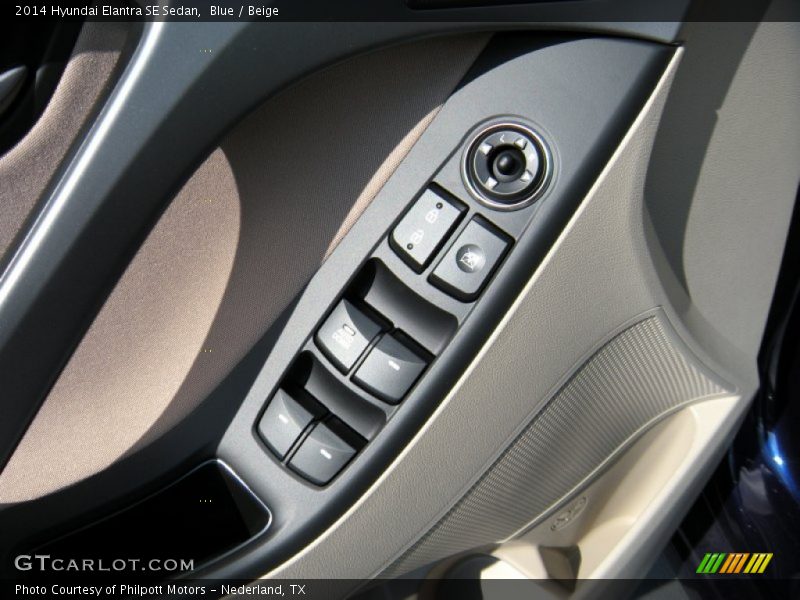 Blue / Beige 2014 Hyundai Elantra SE Sedan
