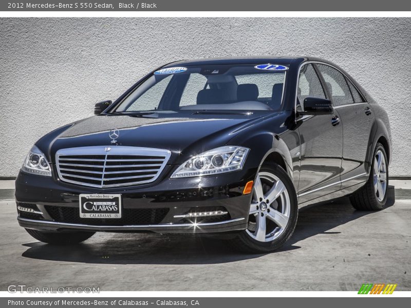 Black / Black 2012 Mercedes-Benz S 550 Sedan