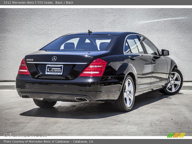 Black / Black 2012 Mercedes-Benz S 550 Sedan