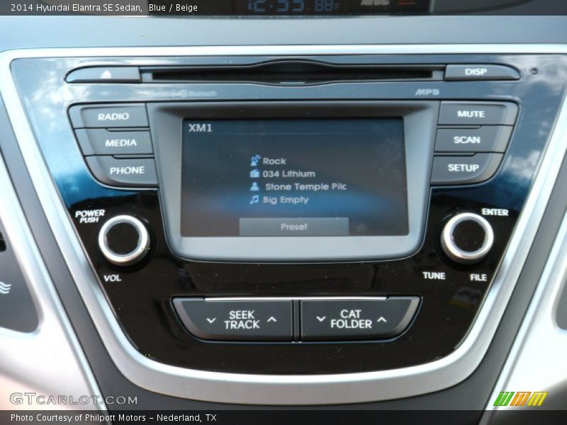 Blue / Beige 2014 Hyundai Elantra SE Sedan