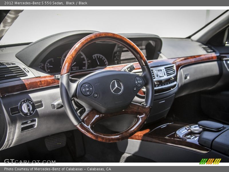 Black / Black 2012 Mercedes-Benz S 550 Sedan