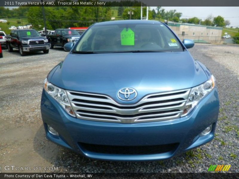 Tropical Sea Metallic / Ivory 2011 Toyota Venza V6 AWD