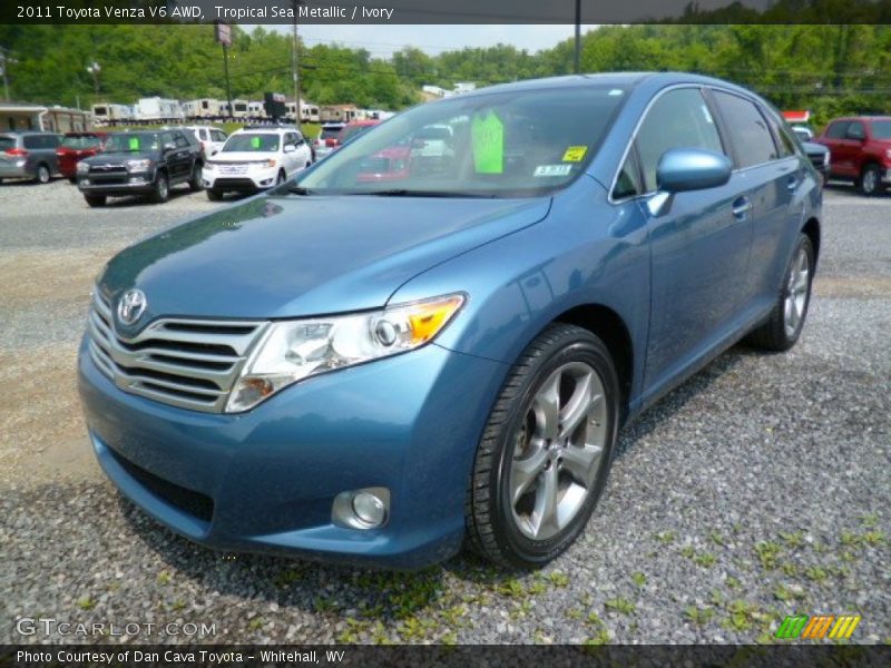 Tropical Sea Metallic / Ivory 2011 Toyota Venza V6 AWD
