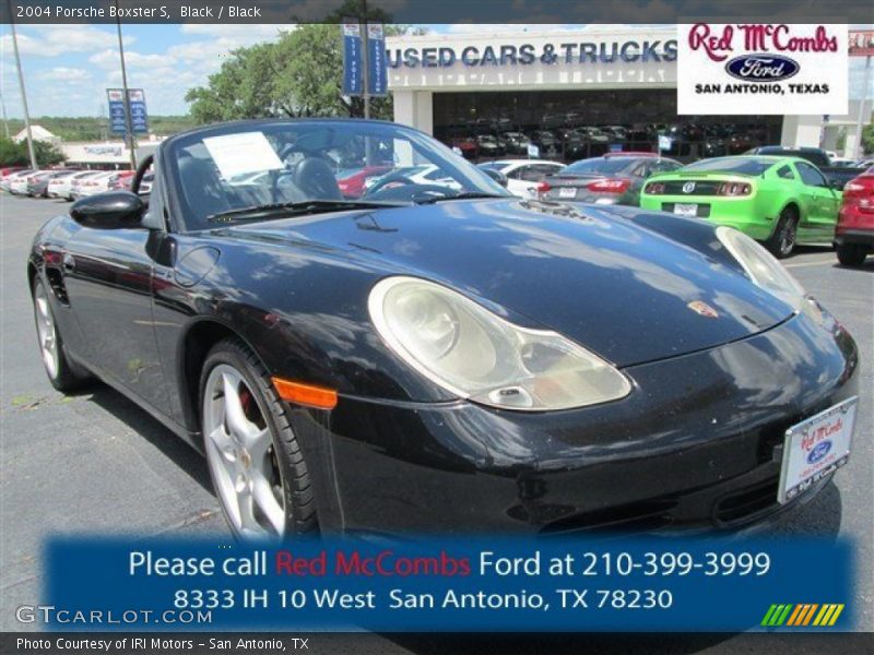 Black / Black 2004 Porsche Boxster S