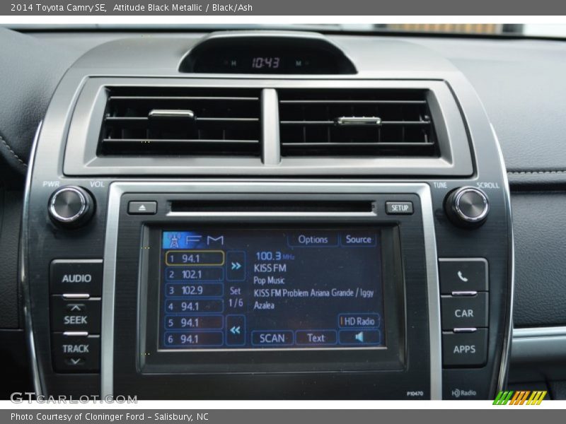 Attitude Black Metallic / Black/Ash 2014 Toyota Camry SE