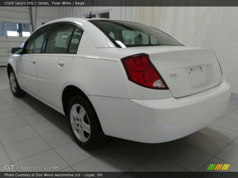 Polar White / Beige 2006 Saturn ION 2 Sedan