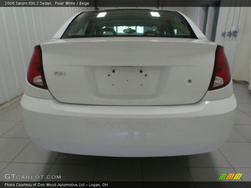 Polar White / Beige 2006 Saturn ION 2 Sedan