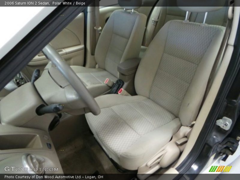 Polar White / Beige 2006 Saturn ION 2 Sedan