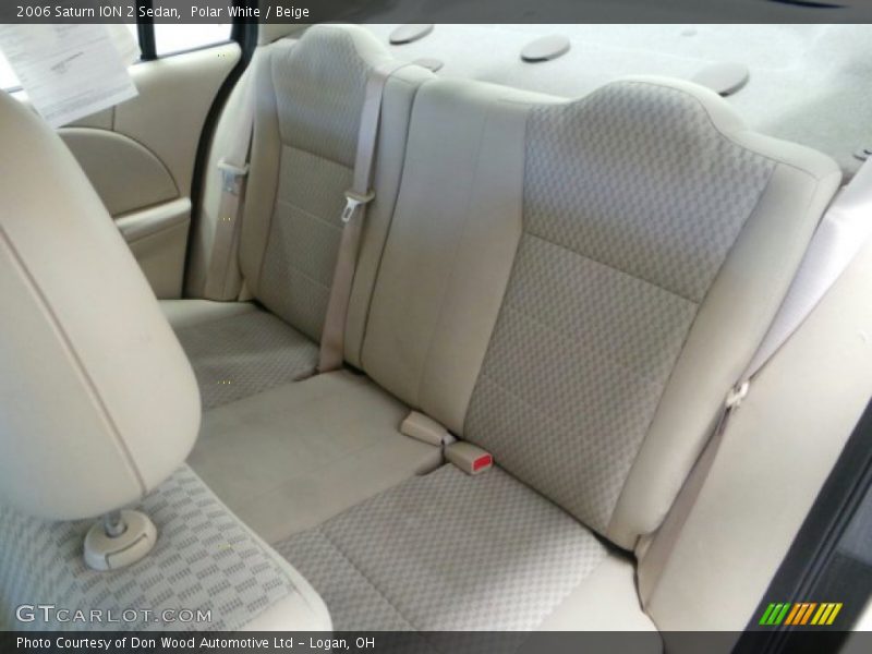 Polar White / Beige 2006 Saturn ION 2 Sedan
