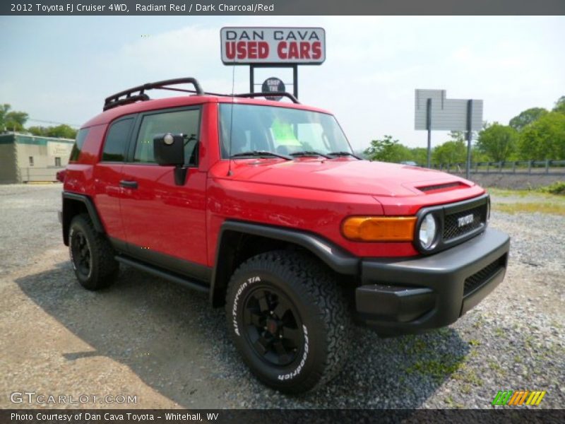 Radiant Red / Dark Charcoal/Red 2012 Toyota FJ Cruiser 4WD