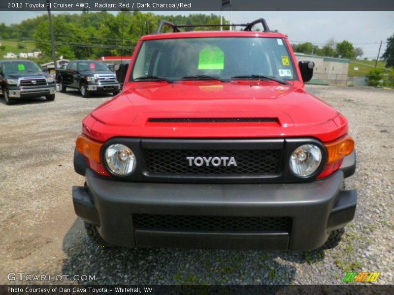 Radiant Red / Dark Charcoal/Red 2012 Toyota FJ Cruiser 4WD