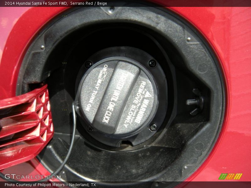 Serrano Red / Beige 2014 Hyundai Santa Fe Sport FWD