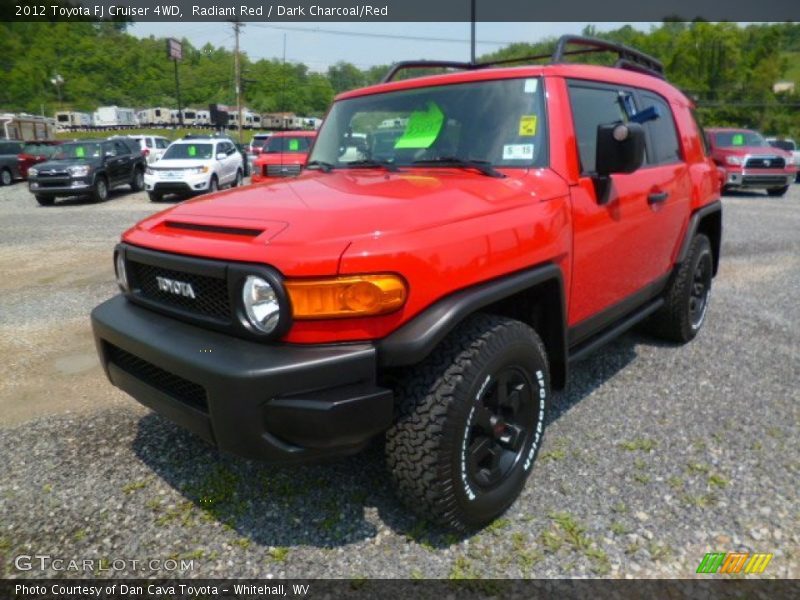 Radiant Red / Dark Charcoal/Red 2012 Toyota FJ Cruiser 4WD