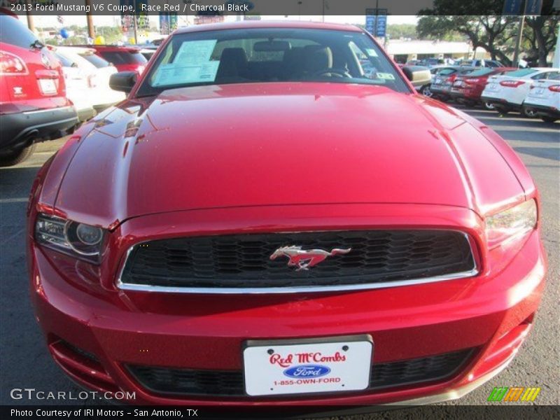 Race Red / Charcoal Black 2013 Ford Mustang V6 Coupe