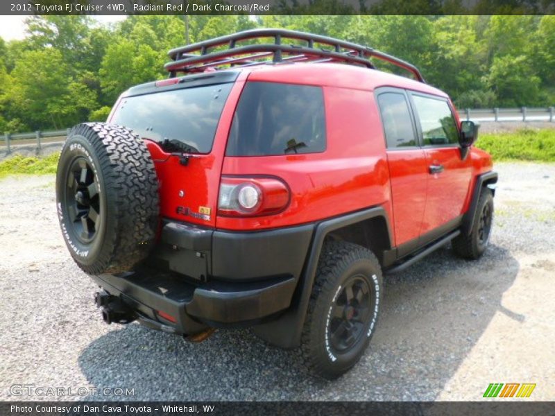 Radiant Red / Dark Charcoal/Red 2012 Toyota FJ Cruiser 4WD