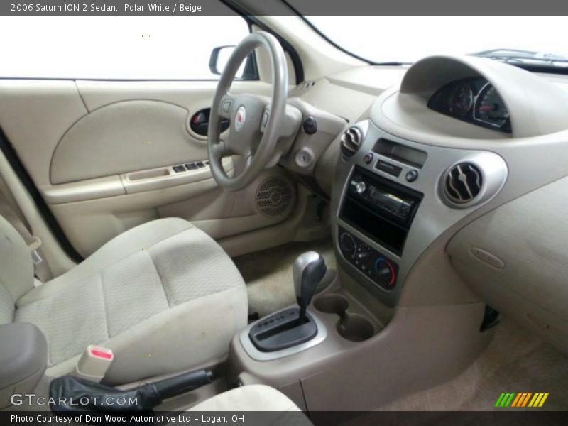 Polar White / Beige 2006 Saturn ION 2 Sedan