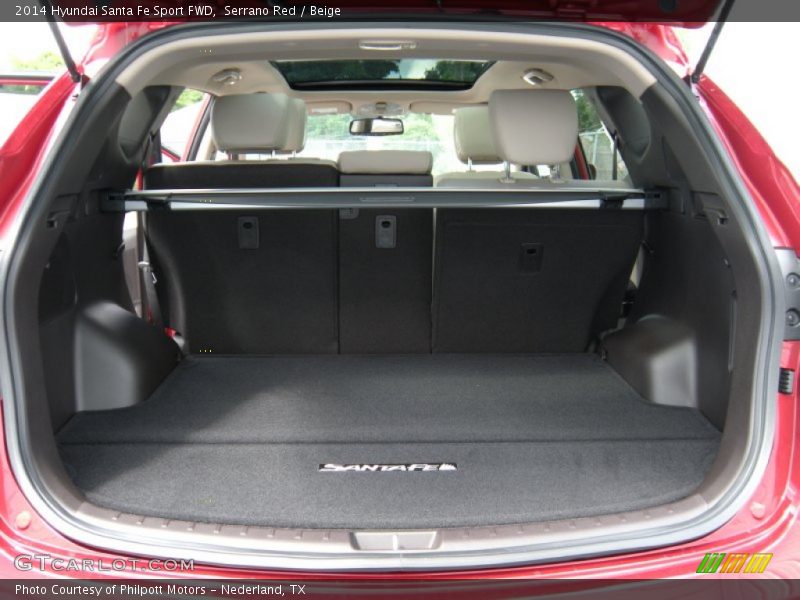 Serrano Red / Beige 2014 Hyundai Santa Fe Sport FWD