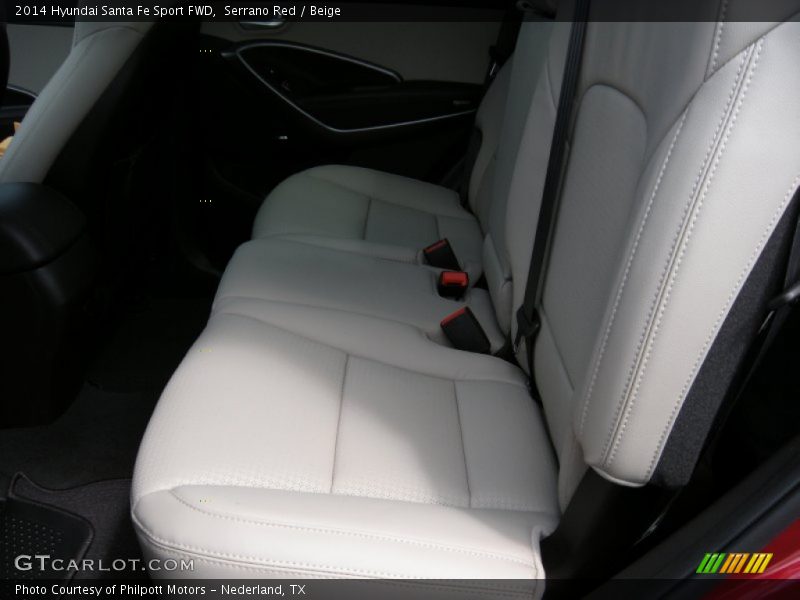 Serrano Red / Beige 2014 Hyundai Santa Fe Sport FWD