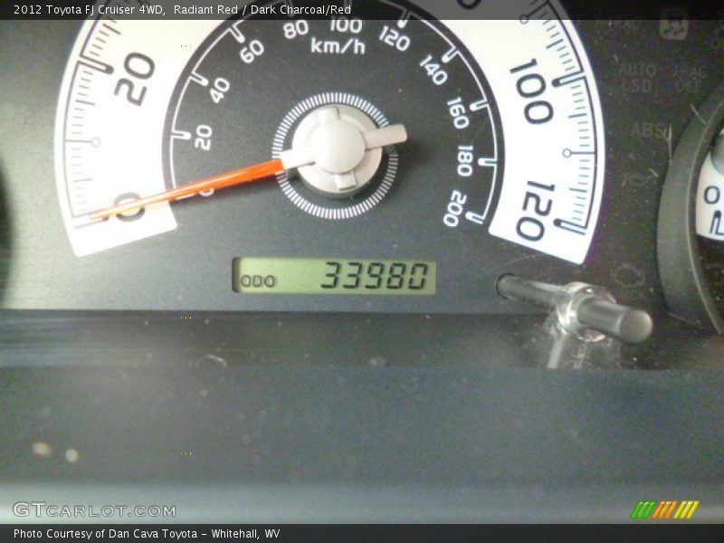 Radiant Red / Dark Charcoal/Red 2012 Toyota FJ Cruiser 4WD