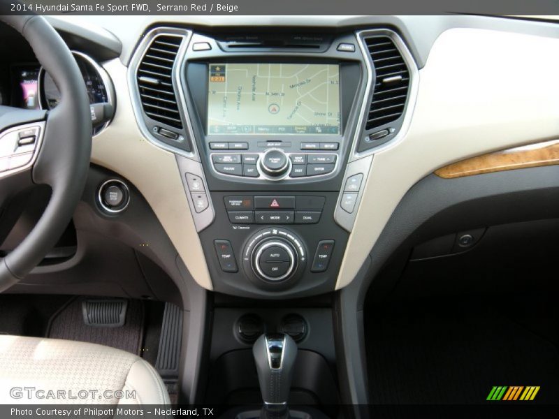 Serrano Red / Beige 2014 Hyundai Santa Fe Sport FWD