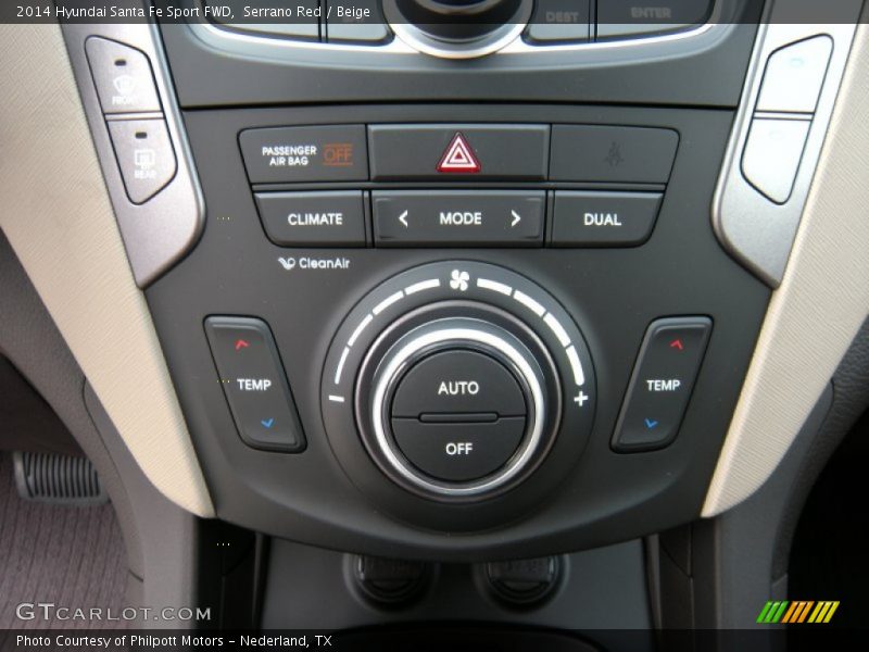 Serrano Red / Beige 2014 Hyundai Santa Fe Sport FWD