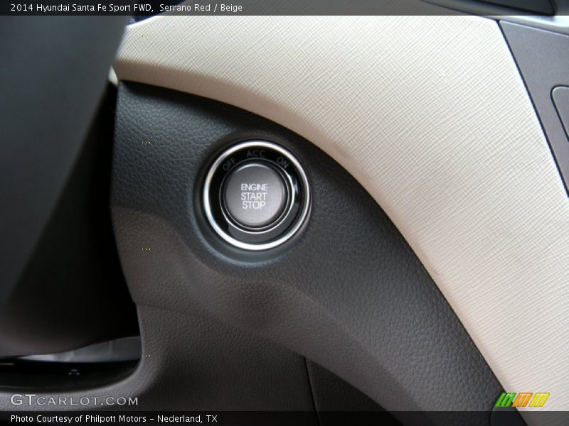 Serrano Red / Beige 2014 Hyundai Santa Fe Sport FWD