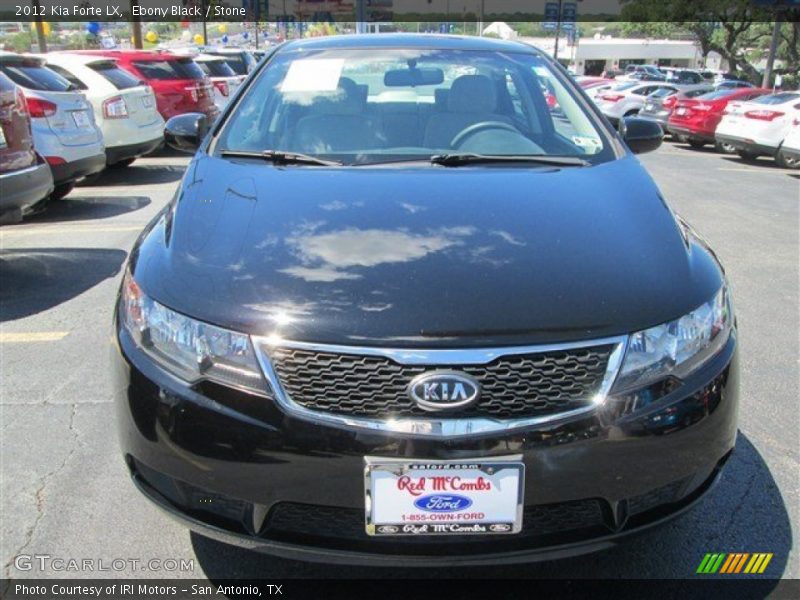 Ebony Black / Stone 2012 Kia Forte LX
