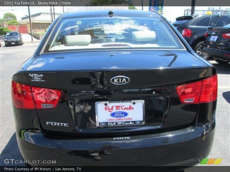 Ebony Black / Stone 2012 Kia Forte LX