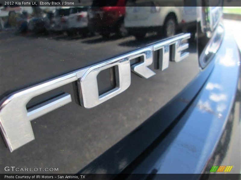 Ebony Black / Stone 2012 Kia Forte LX