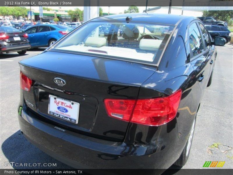 Ebony Black / Stone 2012 Kia Forte LX