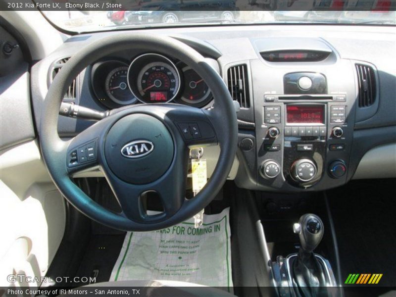 Ebony Black / Stone 2012 Kia Forte LX