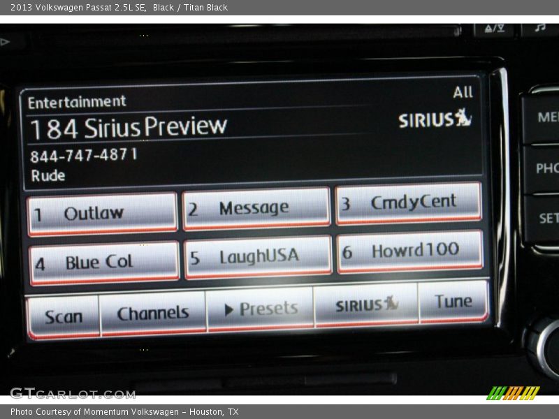 Black / Titan Black 2013 Volkswagen Passat 2.5L SE