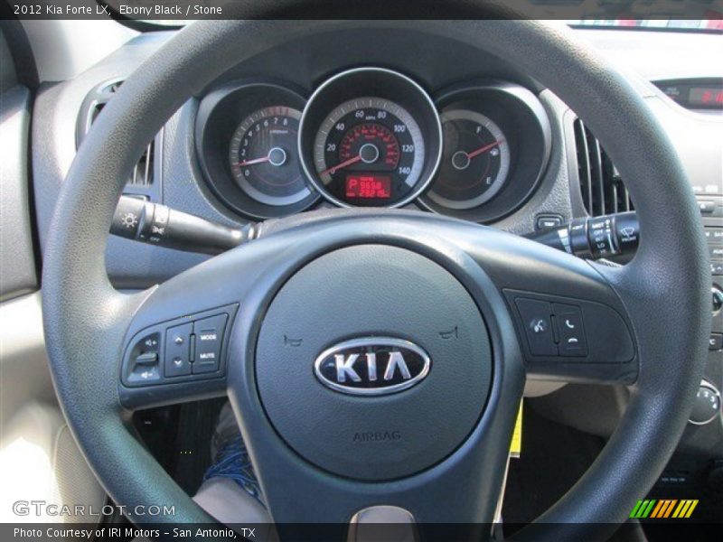 Ebony Black / Stone 2012 Kia Forte LX