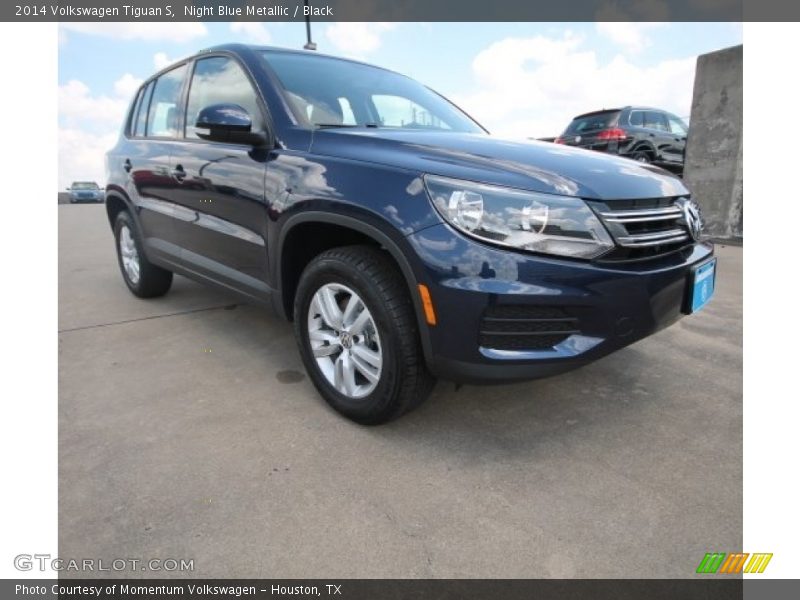 Night Blue Metallic / Black 2014 Volkswagen Tiguan S