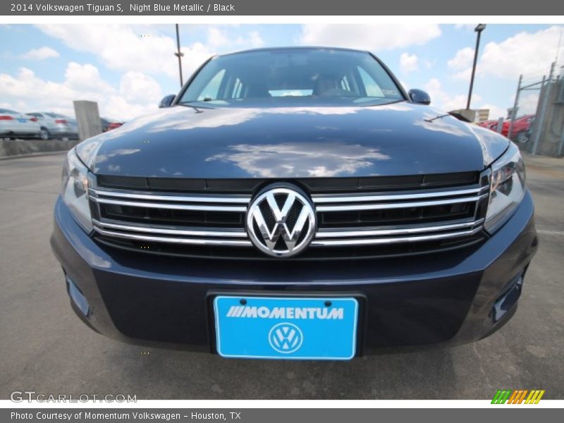Night Blue Metallic / Black 2014 Volkswagen Tiguan S